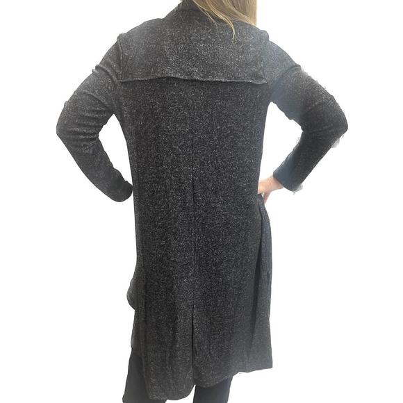 NEW ASTROLOGIE auden super soft long drape cardigan in black onyx - Picture 3 of 3